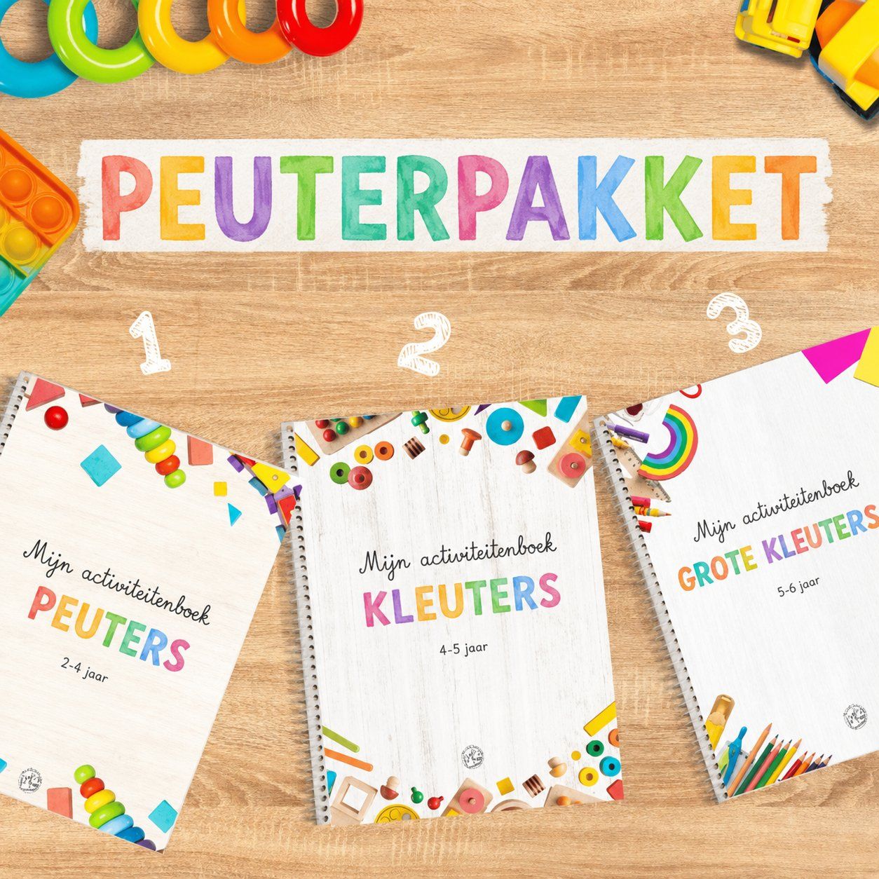 🫧 SPECIAAL VOOR DE KLEUTERSCHOOL: Complete collectie: 4 boekjes + 1 cadeautje 🫧 (NLD)