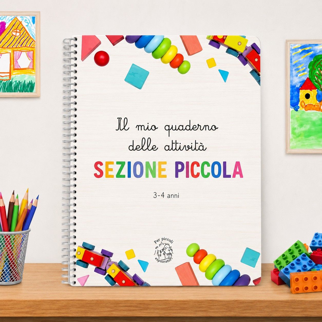 📚 Il mio quaderno delle attività per la classe della scuola dell'infanzia — 3-4 anni (IT)