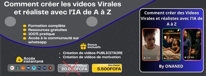 FORMATION COMPLETE SUR LA CRÉATION DES VIDÉOS AVEC L'IA DE A à Z ( 100% pratique)