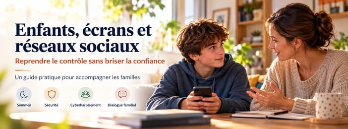 Enfants, écrans et réseaux sociaux : reprendre le contrôle sans briser la confiance