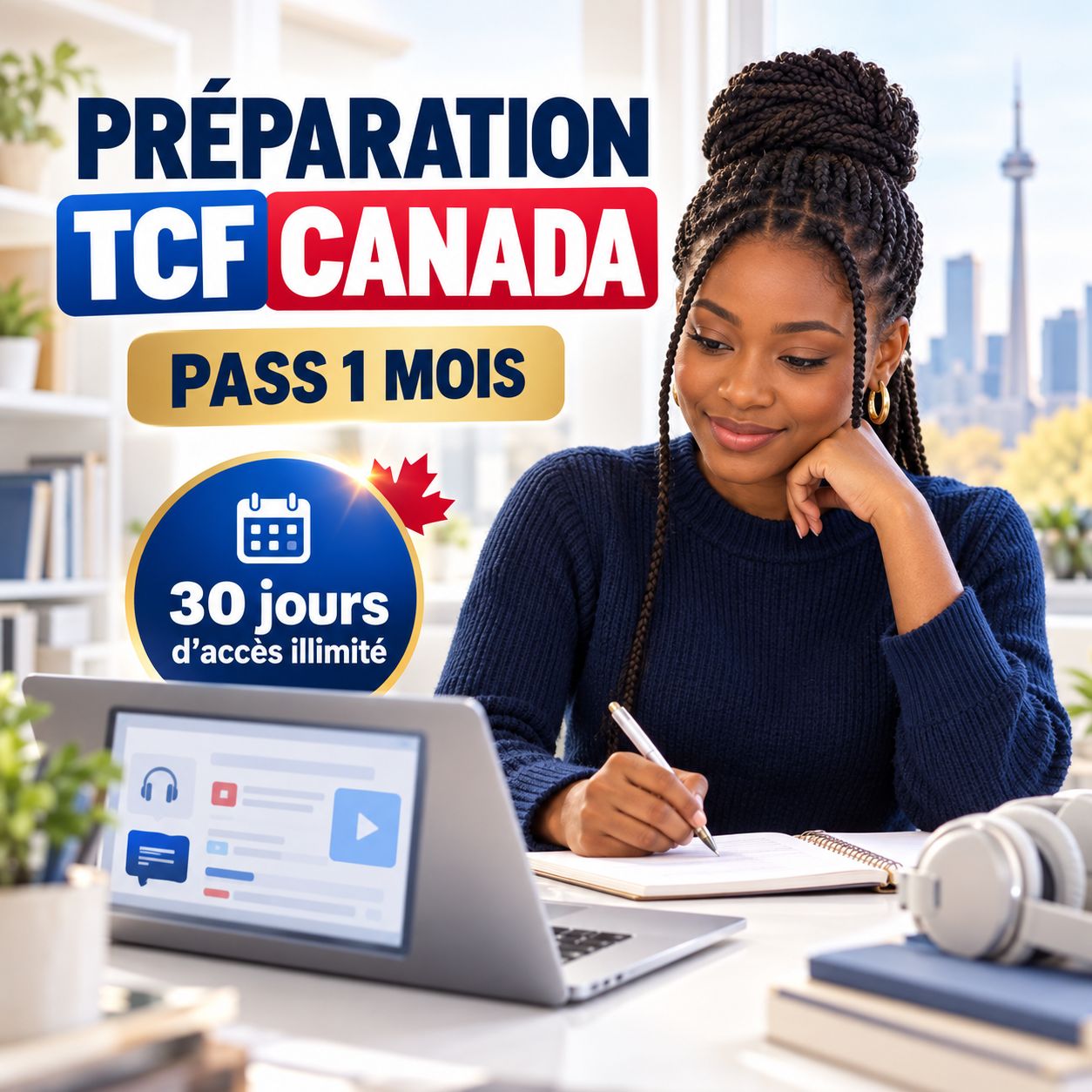 Préparation TCF Canada – Pass 1 mois