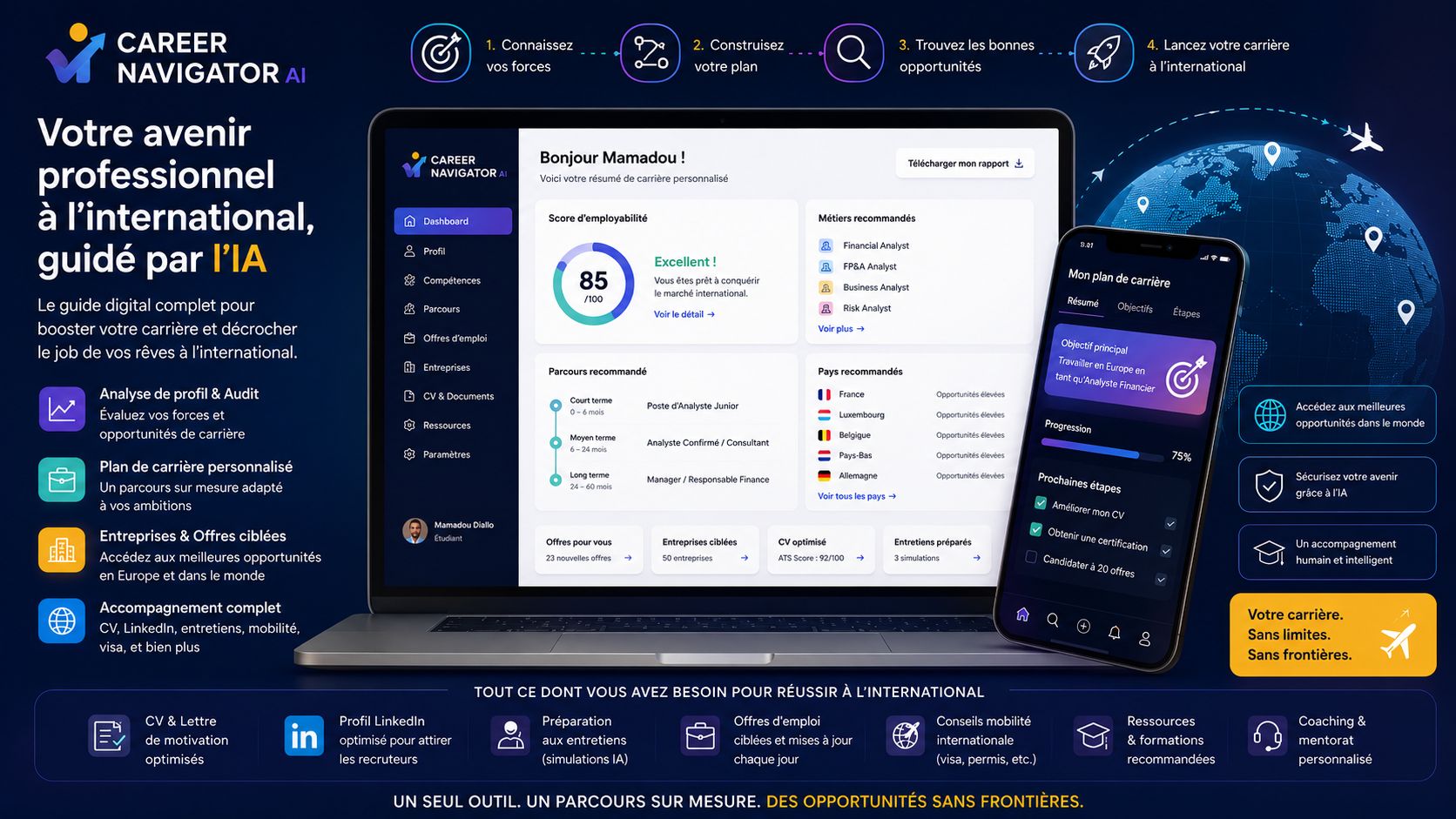 Votre avenir professionnel international guide par l IA