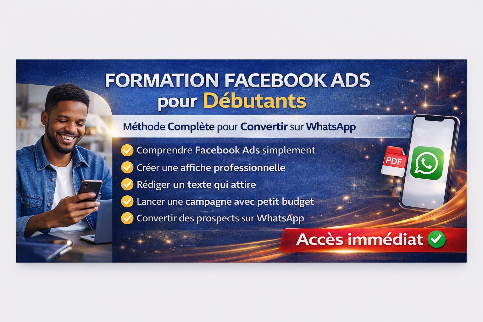 Formation Facebook Ads pour Débutants – Créer une Campagne Rentable et Convertir sur WhatsApp