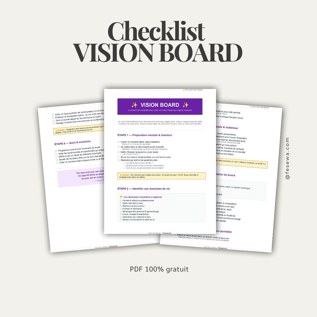 Check-list Vision Board
