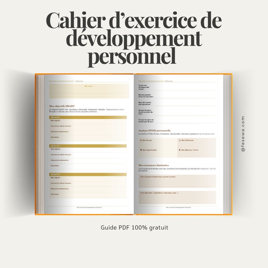 Cahier d'exercice de développement personnel - Fesewa