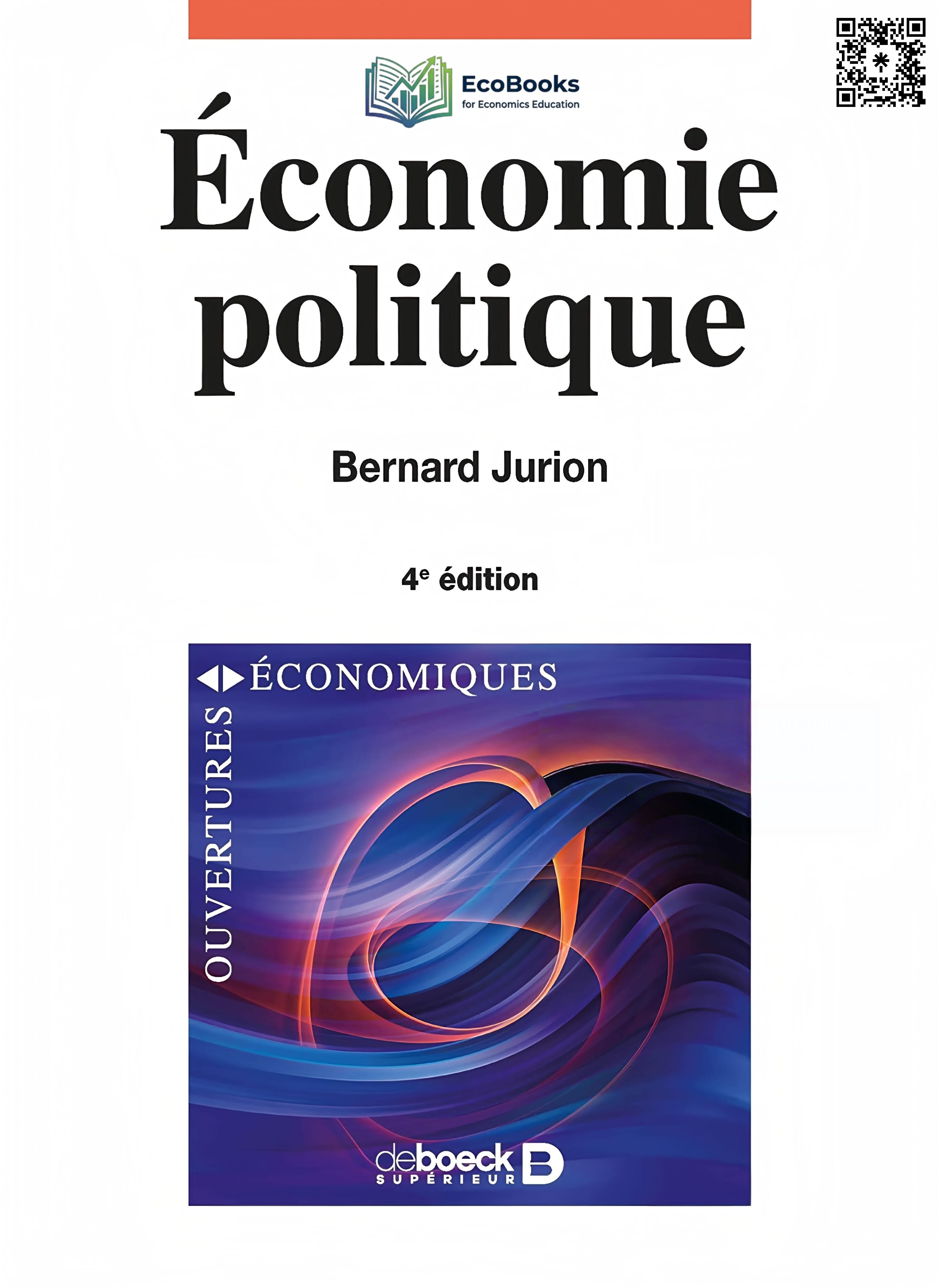 Économie politique 4e édition  Bernard Jurion