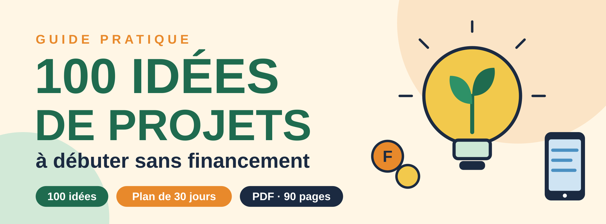 100 idées de projets sans financement