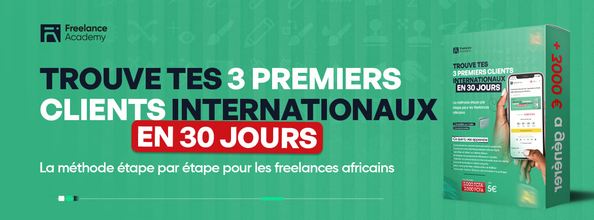 Gagner tes 3 premiers contrats étrangers en tant que graphiste freelance depuis l'Afrique