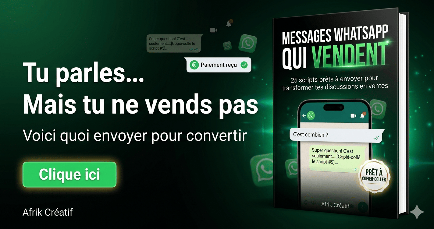 Messages WhatsApp qui vendent - 28 scripts prêts à copier