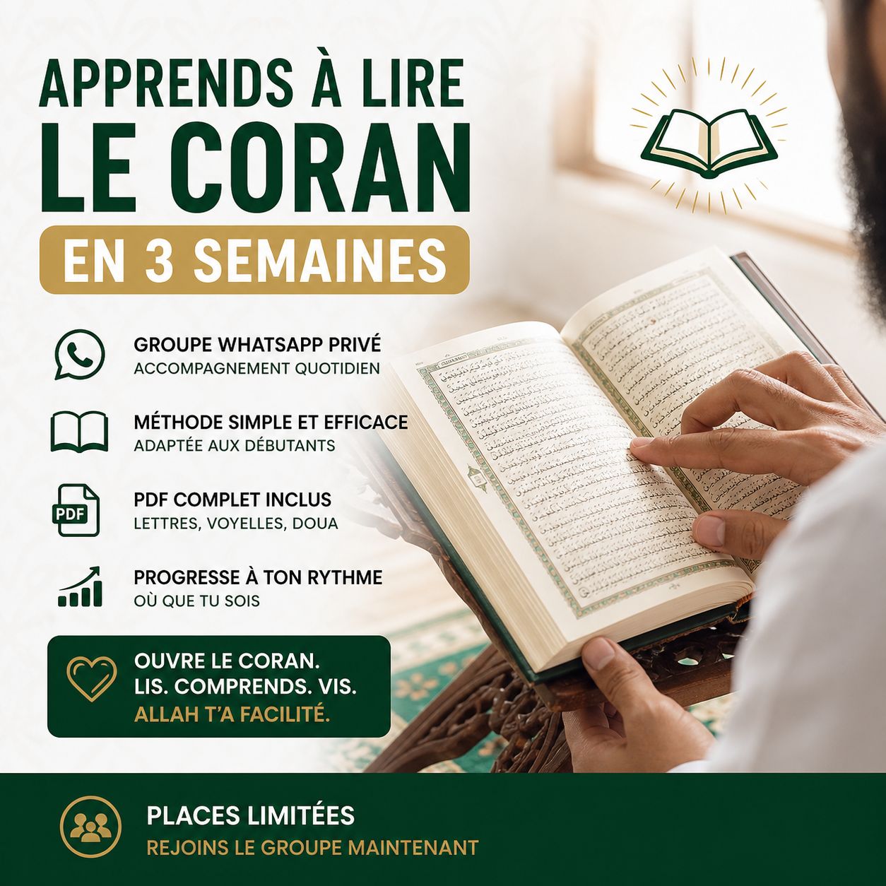 Lire le coran en 3S (Accompagnement)