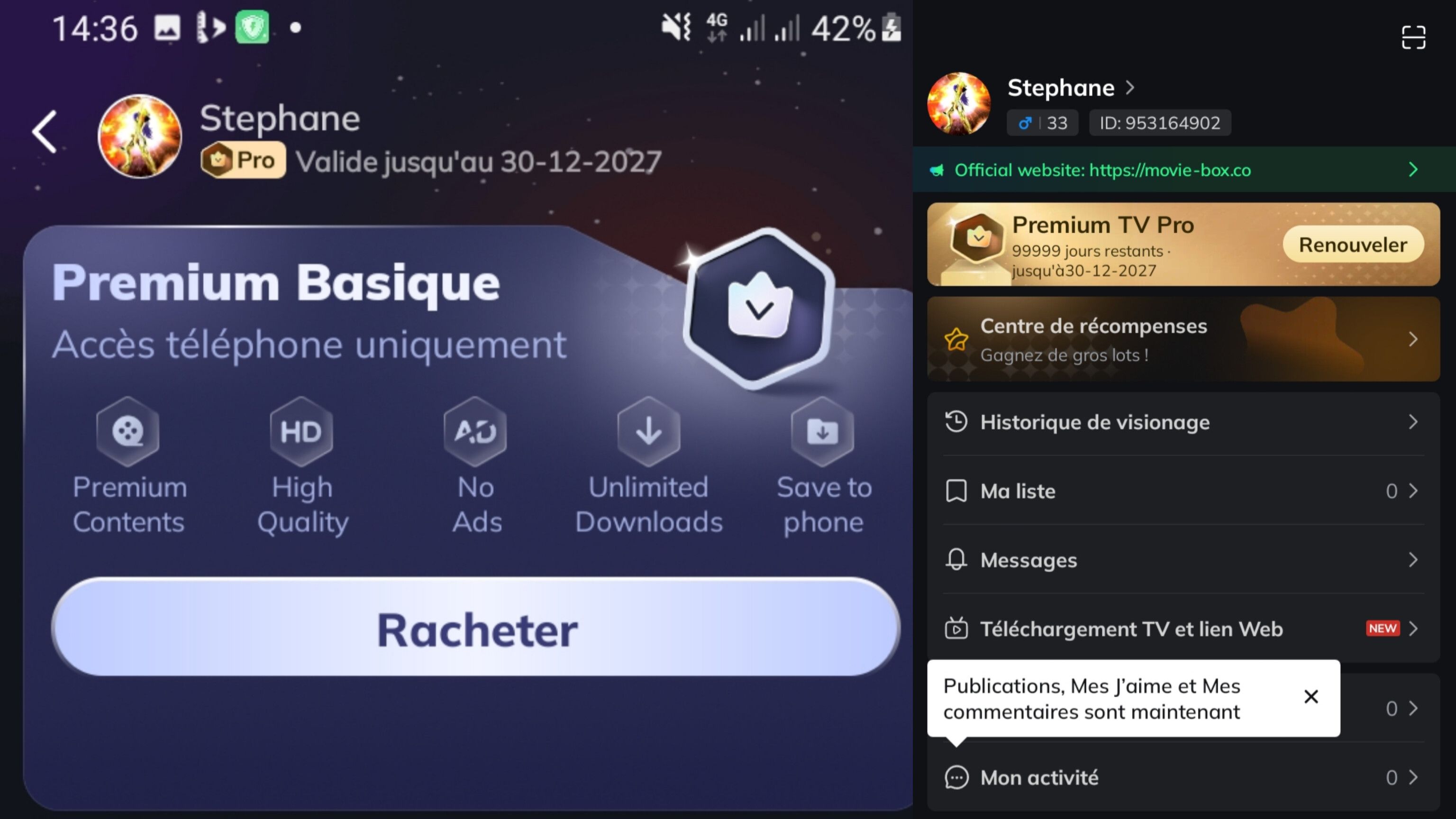MovieBox Premium 30-12-2027: Téléchargement direct + guide d'utilisation