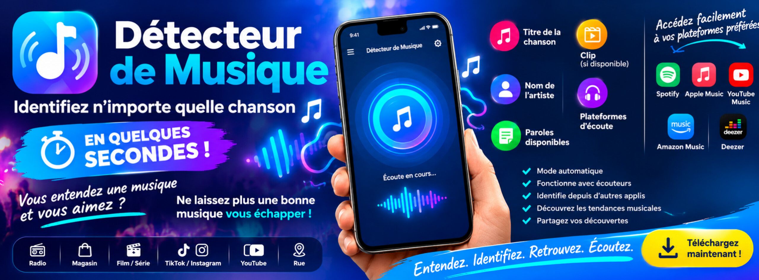 Détecteur de Musique : Identifiez n’importe quelle chanson