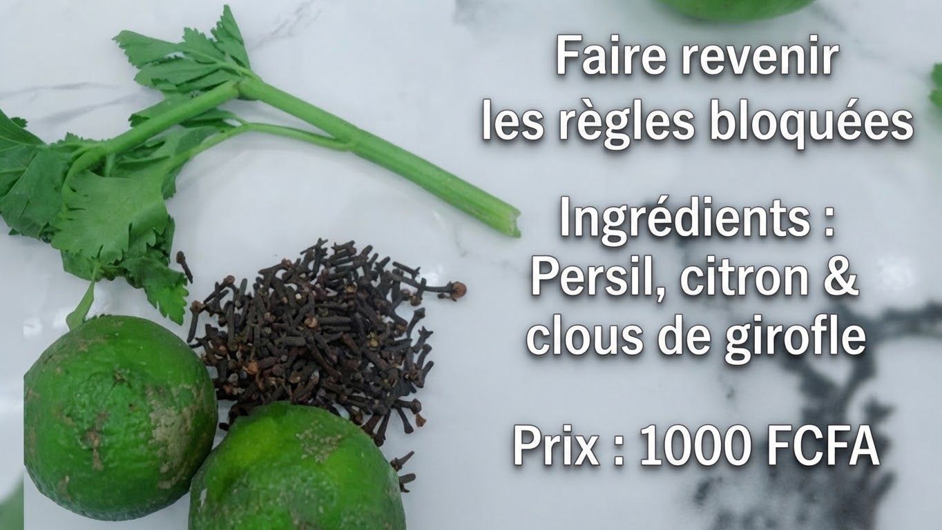 Faire revenir les règles bloquées : Persil, citron & clous de girofles
