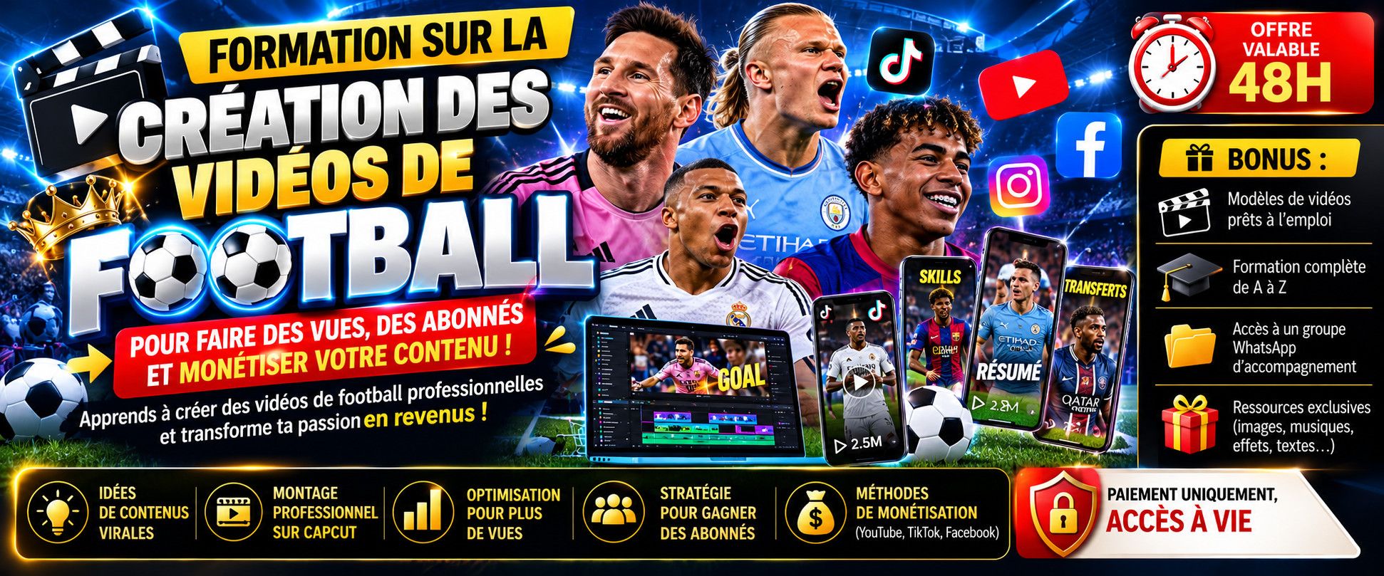 Création Des vidéos De Football