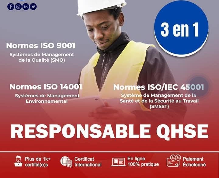FORMATION CERTIFIANTE RESPONSABLE QHSE & MANAGER SYSTÈMES ISO (PECB ISO 9001 - 14001 - 45001)