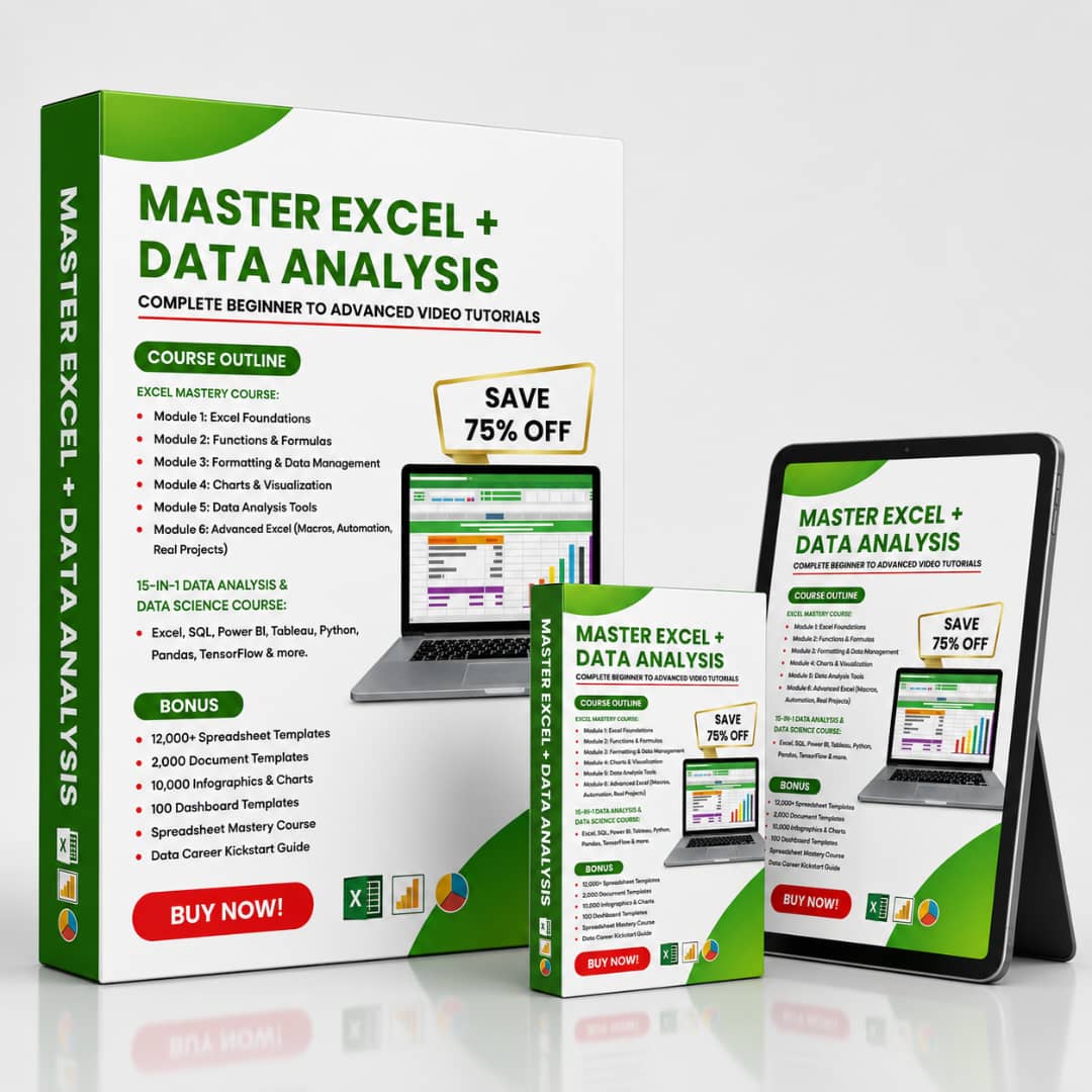 THE COMPLETE EXCEL & DATA ANALYSIS BUNDLE