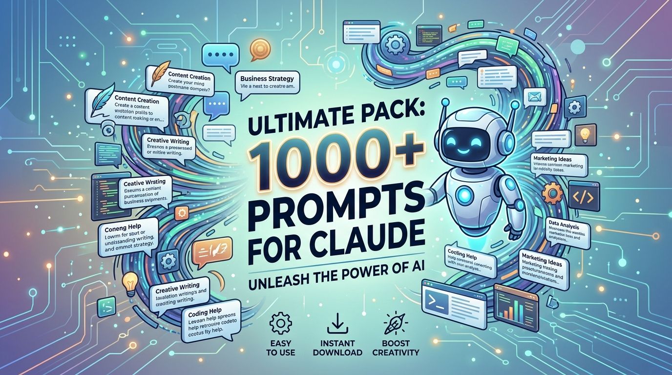 PACK ULTIME : 1000+ PROMPTS POUR CLAUDE