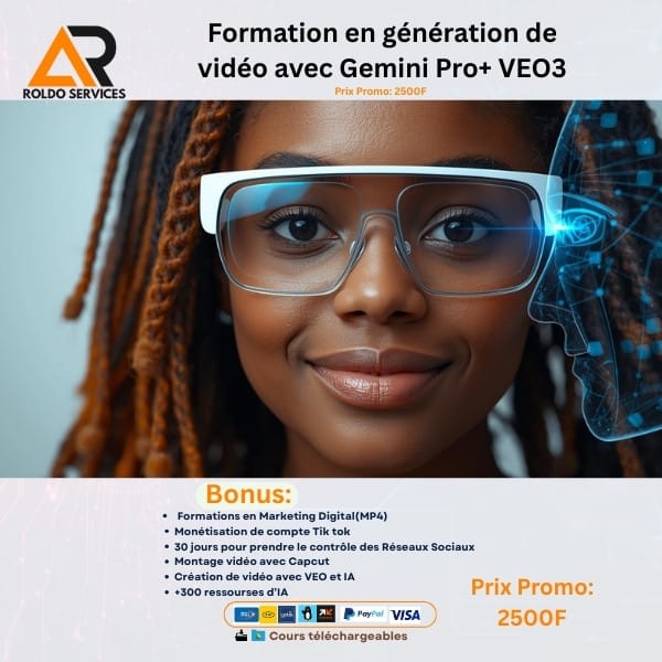 FORMATION EN GENERATION DE VIDEO AVEC VEO 3 + GEMINI PRO