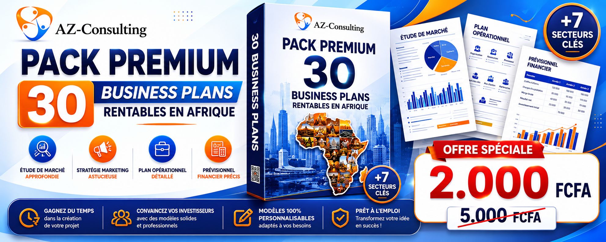 PACK de 30 Business plan Rentable en Afrique