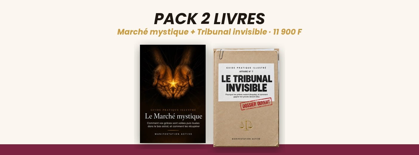 Pack 2 livres : Le Marché mystique + Le Tribunal invisible