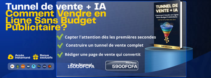 “Tunnel de vente + IA”  Comment Vendre en Ligne Sans Budget Publicitaire ?