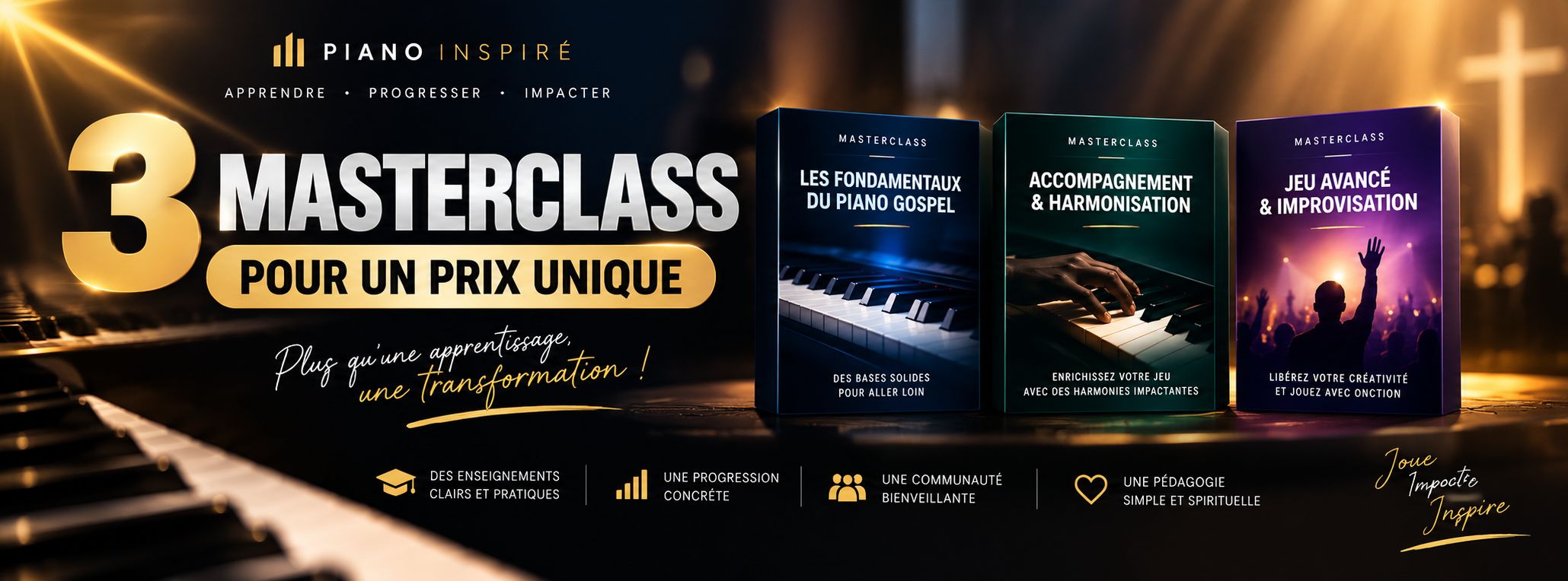 3 MASTERCLASS POUR UN PRIX UNIQUE