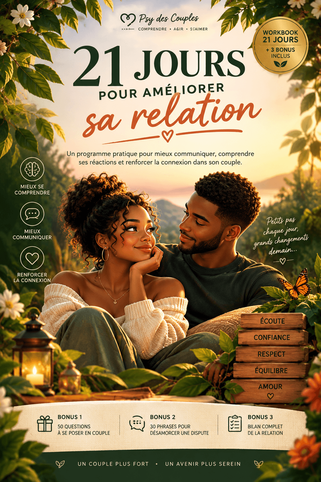 21 JOURS POUR AMÉLIORER SA RELATION — Workbook Couple