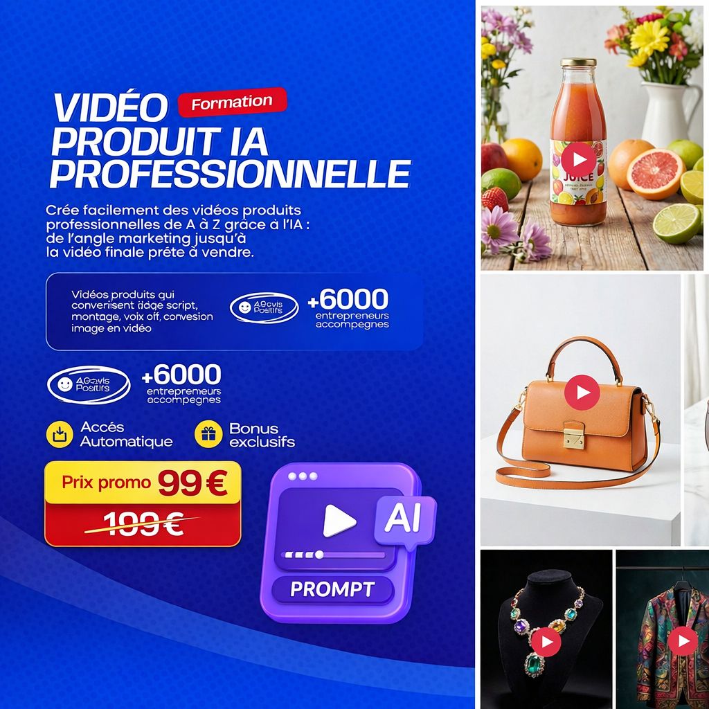 Vidéo produit IA