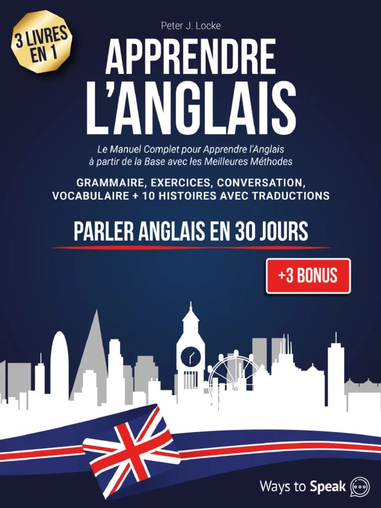 Apprendre l'anglais en 30 jours🇺🇸🇬🇸😊📚