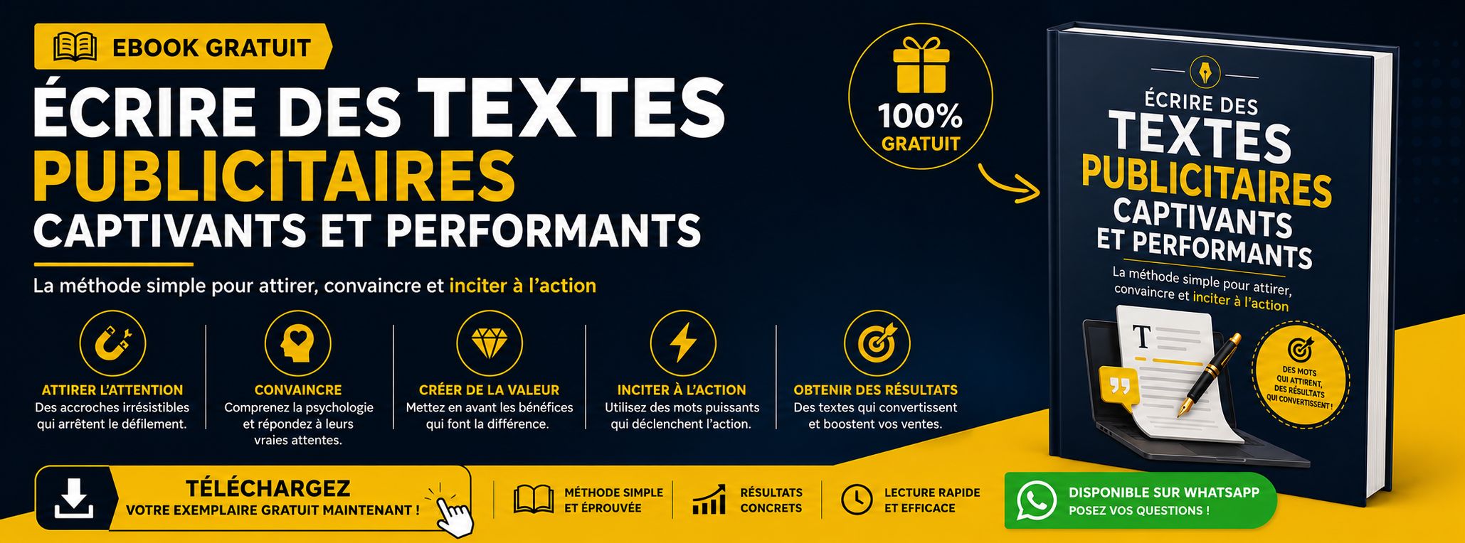 Écrire des textes publicitaires captivants et performants