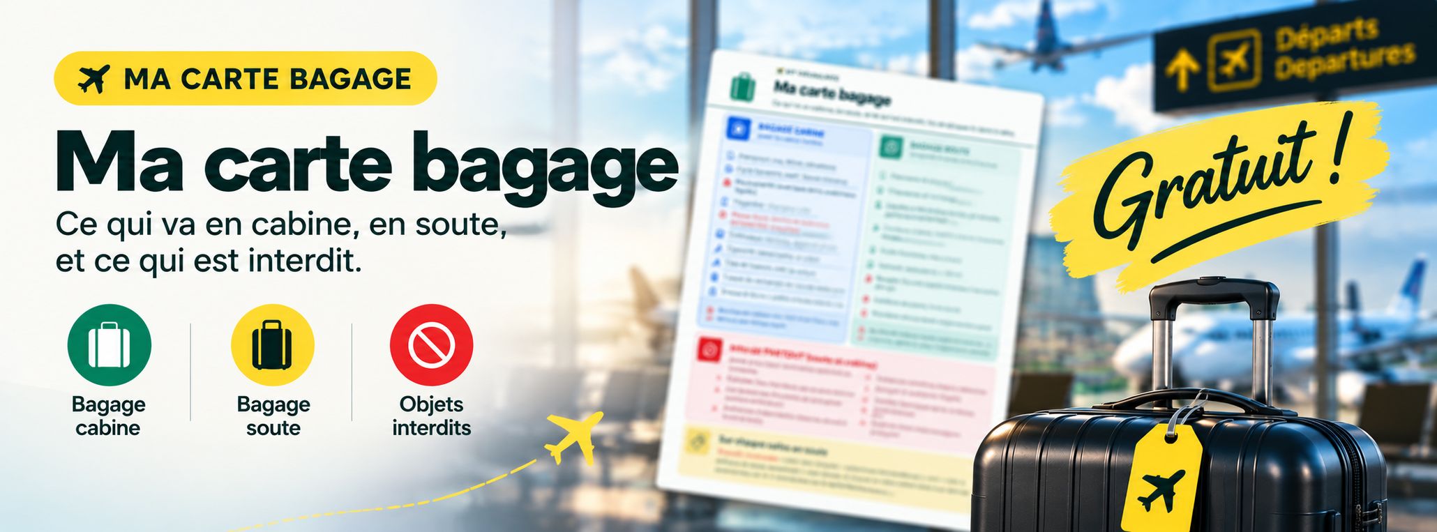 Ma carte bagage ✈️