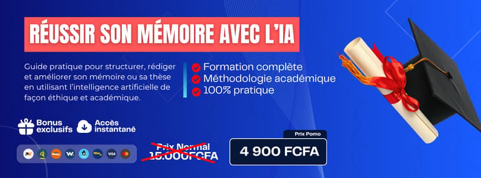 Réussir son mémoire avec l'IA — La Méthode Bleu (guide complet + 50 prompts)