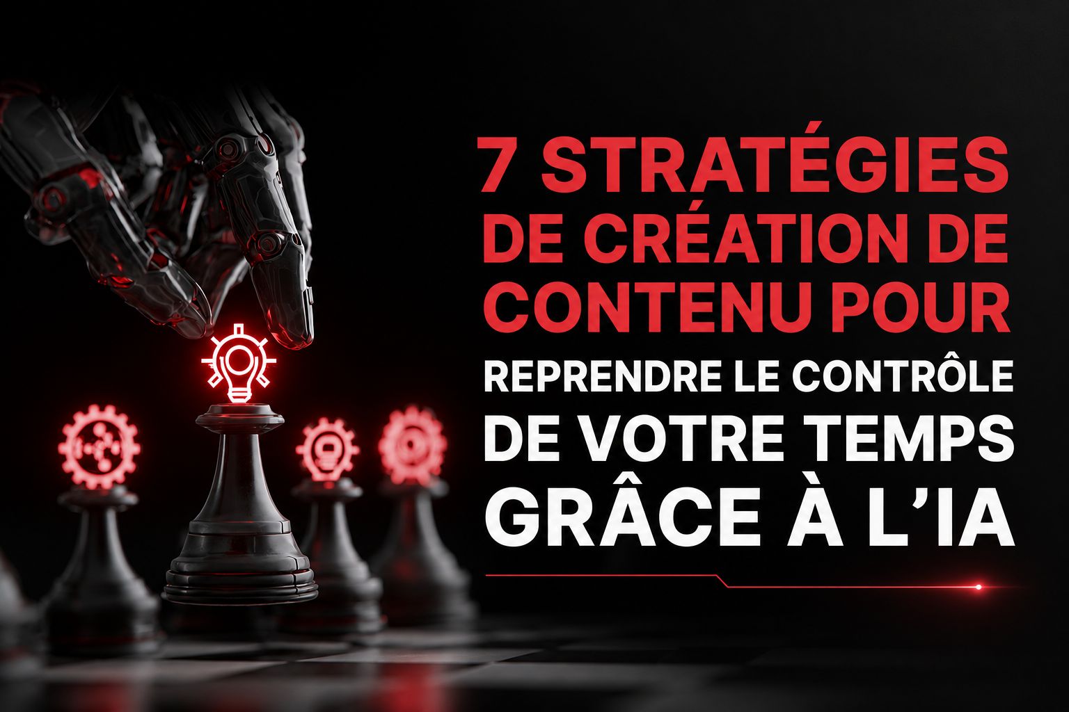 7 stratégies de création de contenu pour reprendre le contrôle de votre temps grâce à l’IA