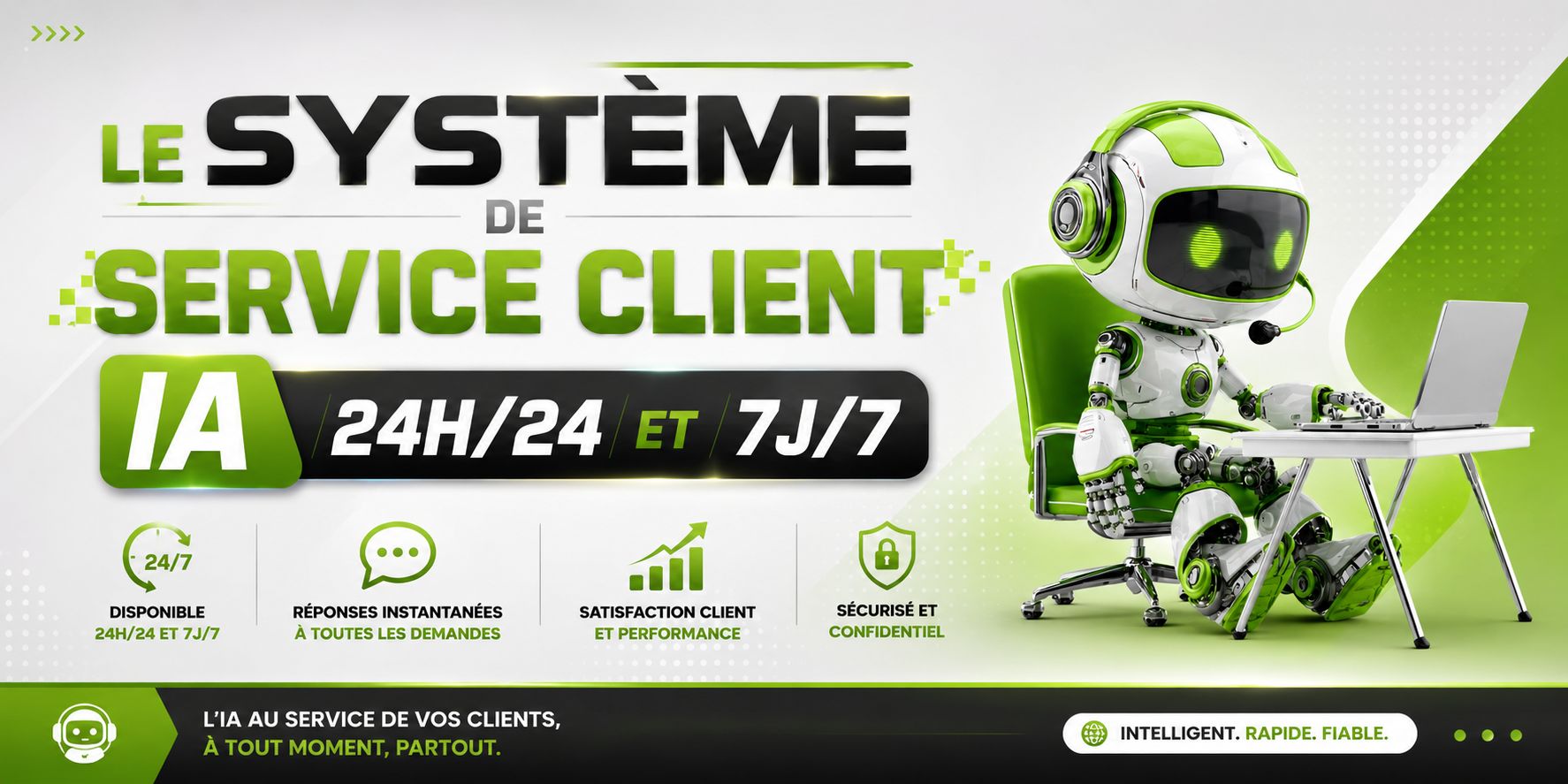 LE SYSTÈME DE SERVICE CLIENT IA 24H/24 ET 7J/7